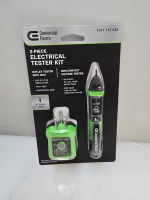 Commercial Electric Digital Non-Contact Voltage and GFCI Receptacle Tester Kit