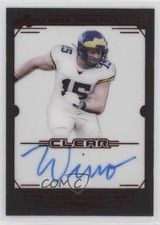 2019 Leaf Trinity Clear Auto Red 37/25 Chase Winovich #CA-CW3 Auto f2s