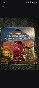 National Lampoon's Moose Mug Pink Shot Glass w/ String Light Chain