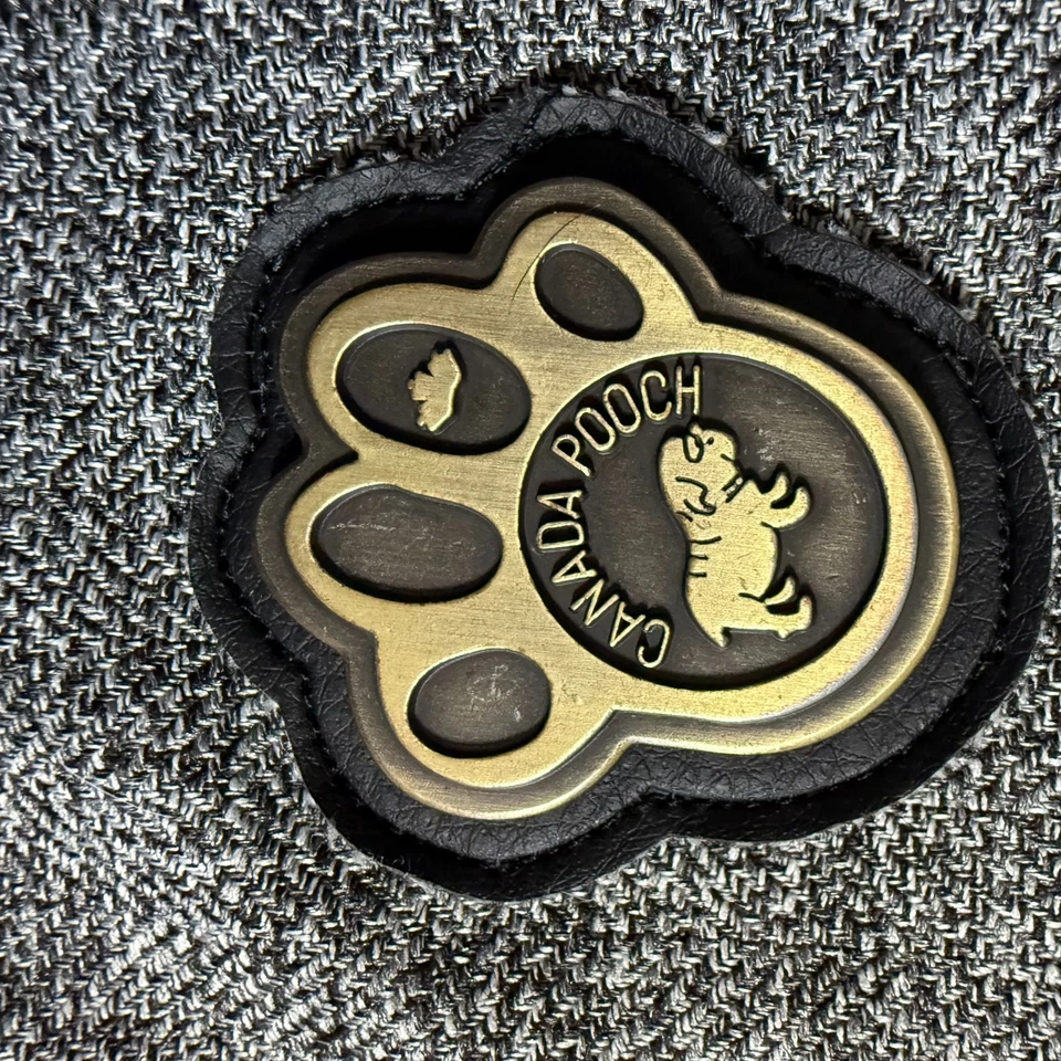 Canada Pooch Dog Jacket Size 14 Gray Faux Fur Hood Winter Coat Warm Pet Apparel - Image 4 of 4