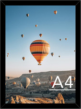 8.3X11.7 A4 Picture Frame Black for Wall Hanging or Tabletop, Wall Mounting Hori