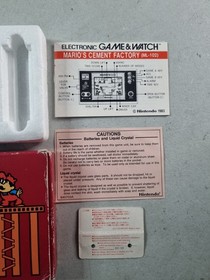Nintendo &lsquo;Game & Watch&rsquo; Mario&rsquo;s Cement Factory CIB Complete