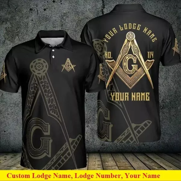 Polo shirt clearance black and gold