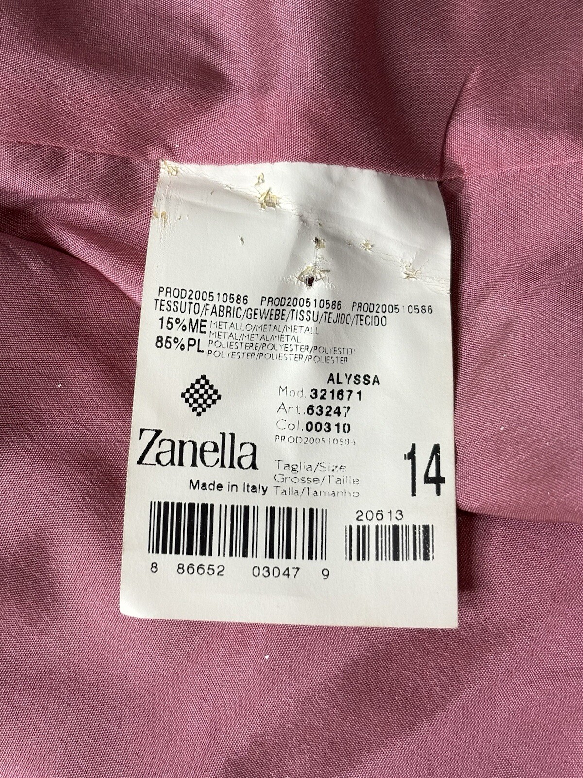 Zanella Blazer Jacket Women's 14 Python Snakeskin… - image 7