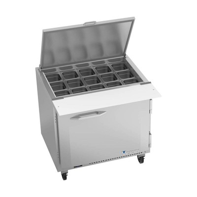 Victory VSP36HC-15B 36'' Mega Top Sandwich/Salad Prep Table w/ 1 Door, 15 Pans