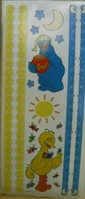 Sesame Street Night Day Borders Big Bird Cookie Monster Sun Large Sticker Sheet