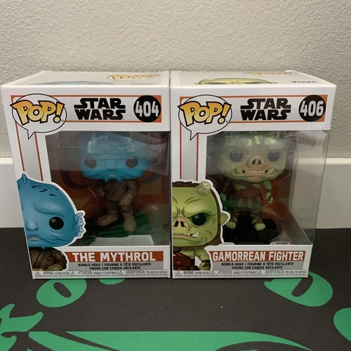 Funko POP Star Wars Set The Mandalorian Lot Gamorrean Fighter The Mythrol