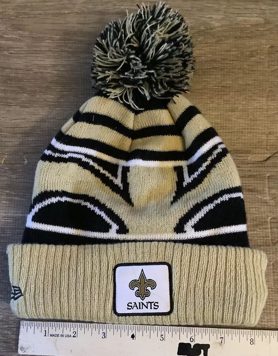 New Orleans Saints pom pom beanie