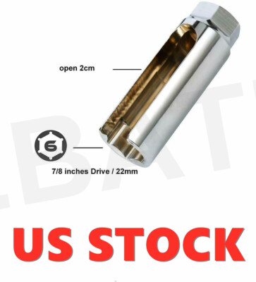 7/8'' 22mm O2 Oxygen Sensor Socket 3/8'' Drive Auto Removal Hand Tool Wrench NEW