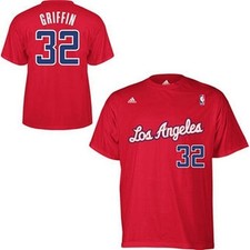 Blake Griffin Los Angeles Clippers NBA t-shirt NWT Adidas LA Clipps Basketball