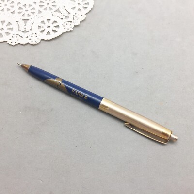 Vintage Farm & Home Service Standard Oil Ball Point Pen Gold Tone Rite O Graph