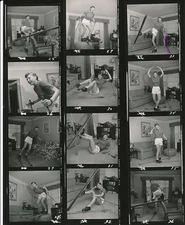 MARIE WINDSOR Original Vintage 1950s CANDID Cheesecake Contact Print 12 Photos