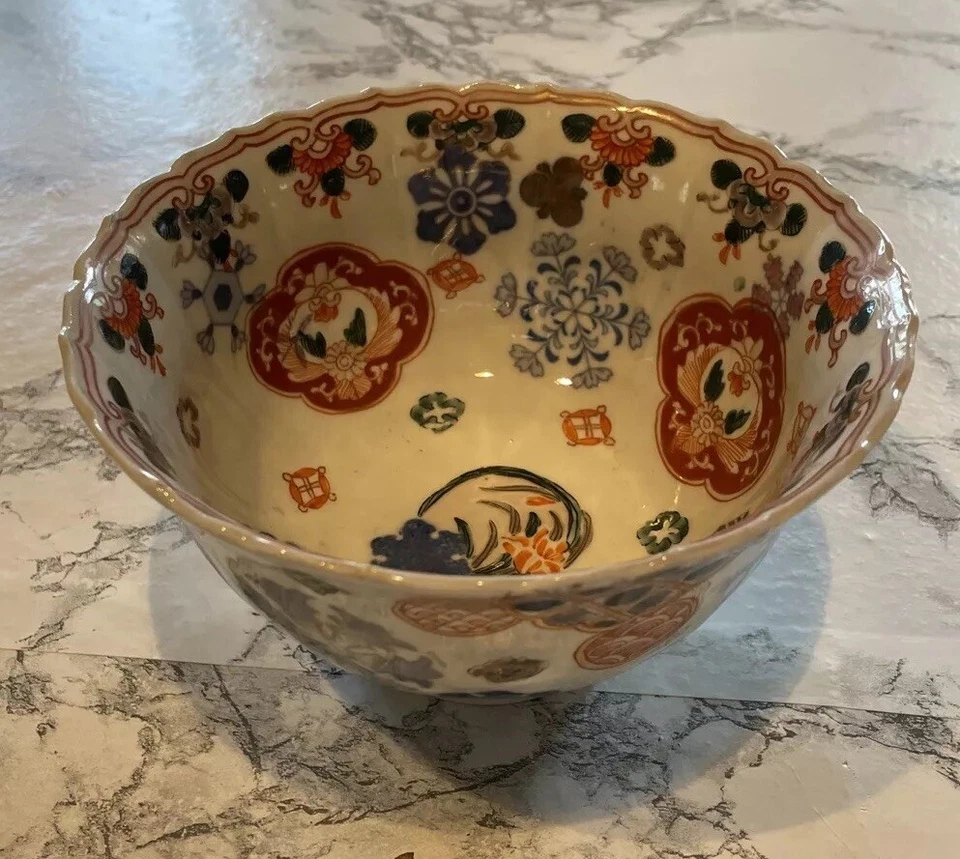ANTIQUE JAPANESE RICE BOWL 4” Tall 6.5” Wide - Image 2 of 4