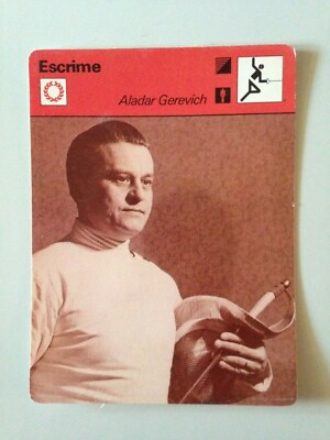 Carte Editions Rencontre 1978 – Escrime – Aladar Gerevich – Collection