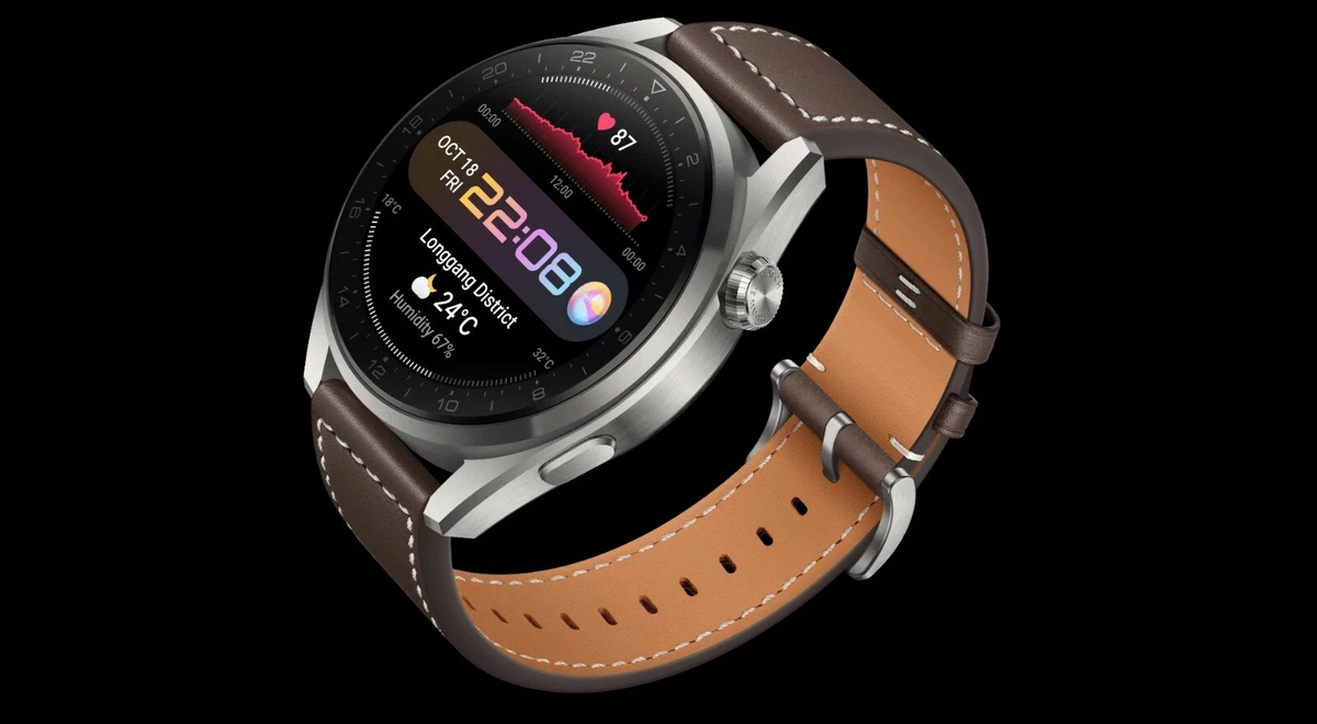 Huawei Uhr 3 Pro Classic silber braun 48 mm