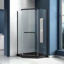 iBath 38 in. x 38 in. x 72 in. Neo-Angle Shower Door Corner Shower Enclosure