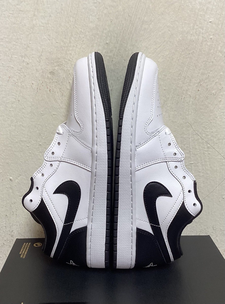 NIKE AIR JORDAN 1 LOW ( WHITE/BLACK ) SNEAKERS SHOES SIZE
