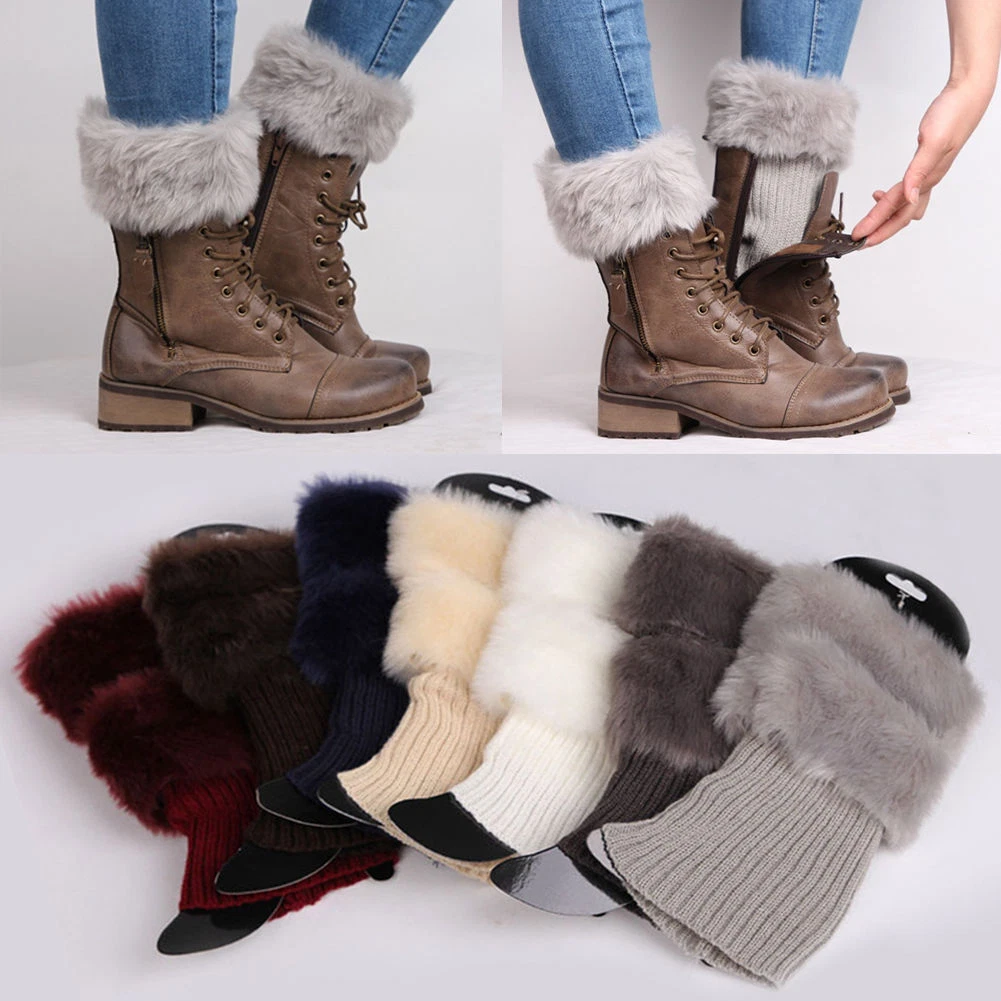 Fur boot toppers cuffs cheap