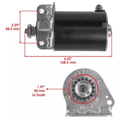 Caltric Starter For John Deere 20HP Tractors – L111, Z525, Z535, Z665 & More (12V)