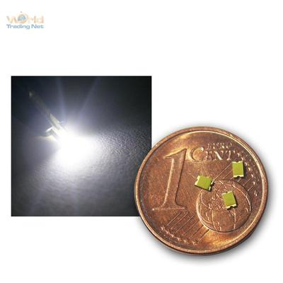 10 SMD LEDs 0805 Weiß, pure-weiße SMDs white bianco blanc mini LED wit cold kalt