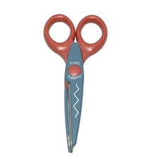 Kraft Edgers Scissors WKE-02 Pinking Crafting Scrapbooking Salmon Handle