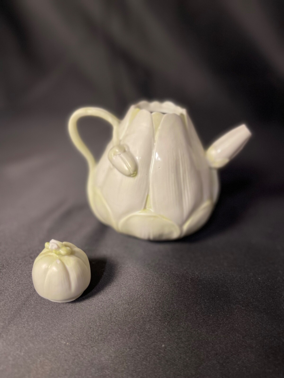 One of a Kind, Handmade Tulip Teapot Vintage