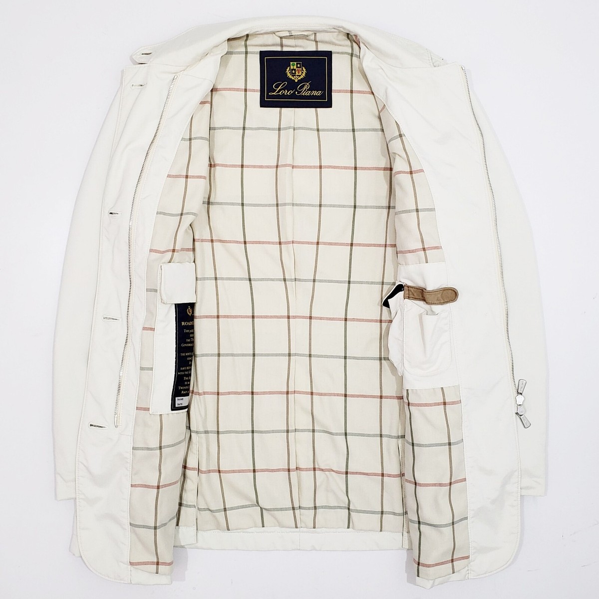 LORO PIANA ROADSTER VILLA Jacket Twenty K Storm System Rain Wind