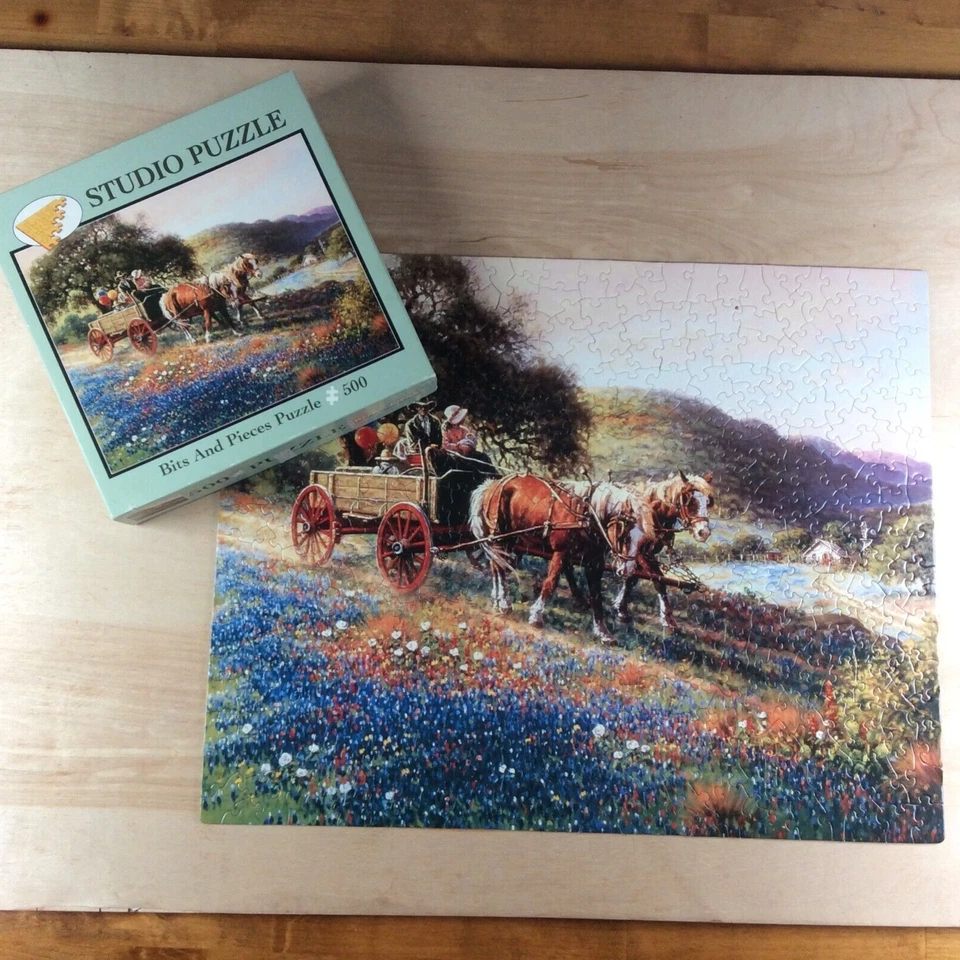 Bits And Pieces Through The Meadow 500 Piece Jigsaw Puzzle - Image 2 of 4