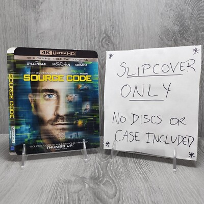 Source Code 4K Ultra HD Blu-ray Slipcover ONLY. NO MOVIE NO CASE. OOP Rare