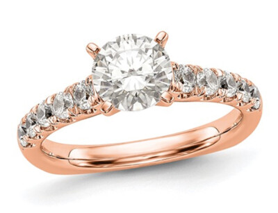 1.51 Carat (ctw VS2, D-E-F) Certified Lab-Grown Diamond Engagement Ring 14K Gold