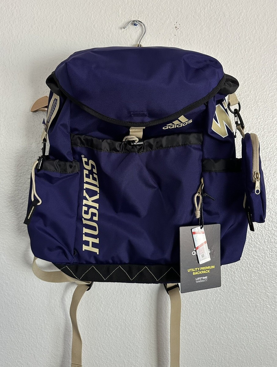 New Washington Huskies Clear Backpack Fanny Pack Set Stadium Bag NCAA Purple adidas-purple-washington-  main image 2