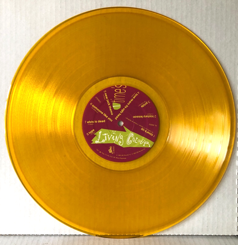 Living Colour TIME'S UP Original 1990 Epic Shrink Hype Sticker Yellow Vinyl NM - Picture 2 of 8