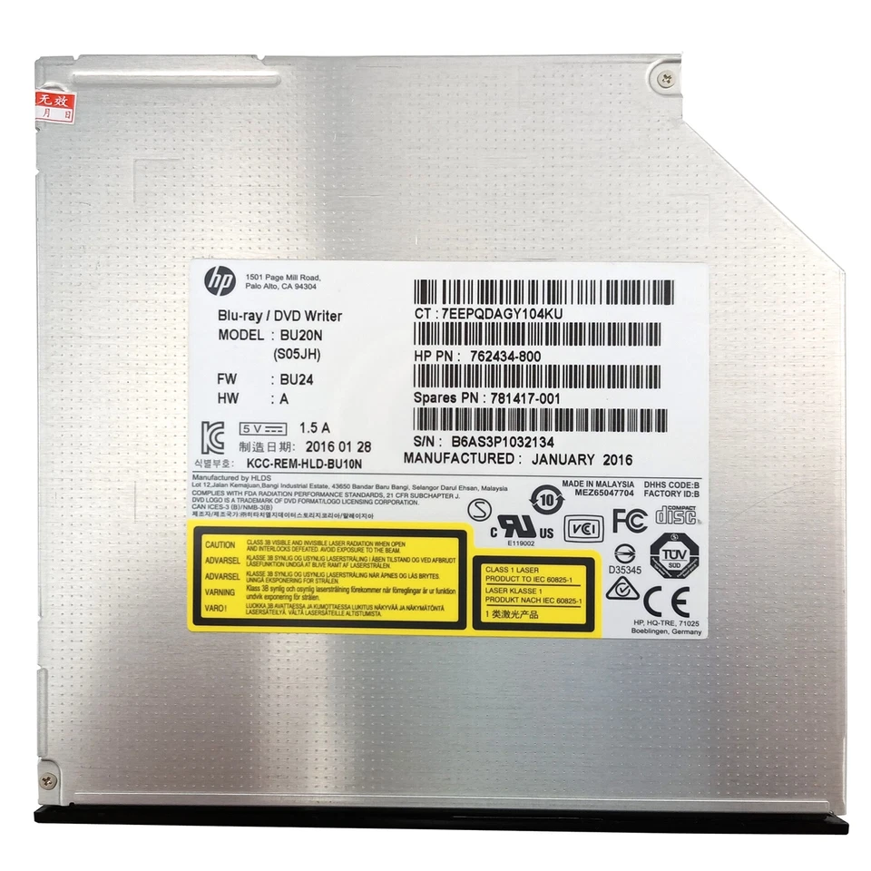 BU20N Internal 9.5mm SATA BD-RW Burner 100GB BDXL DVD Writer Laptop Disc Player - Image 3 of 4