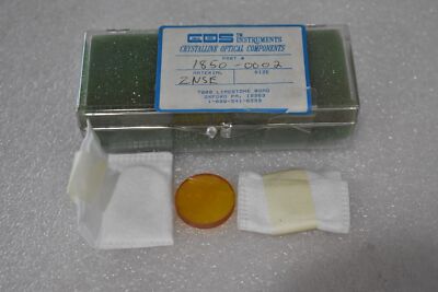 CRYSTALLINE OPTICAL COMPONENTS 1850-0002 MAT: ZNSE  25mm FOCUS LENS (LOT OF 2)