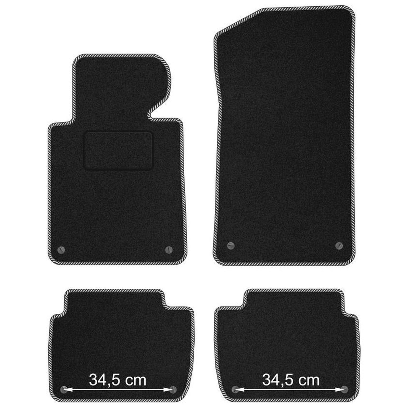 Tapis de sol velours haut de gamme STREAK pour BMW Série 3 E46