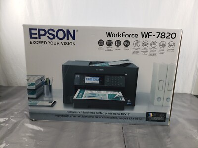 New EPSON Workforce Pro WF-7820 Wireless All in One Wide Format Duplex Printer
