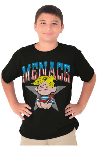 Retro Dennis The Menace American Star Crewneck T Shirts Boy Girl - Picture 6 of 10