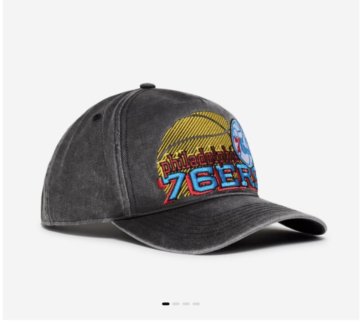 Sold Out Philadelphia 76ers '47 Brand Black Crate Hitch Snapback