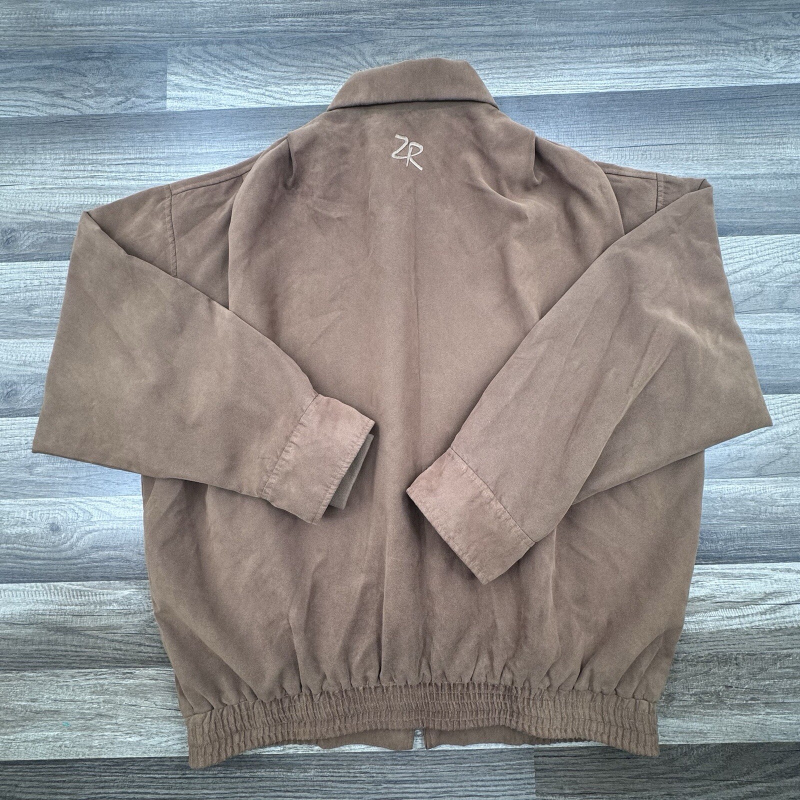 Zero Restriction Men Large Brown Micro Suede Golf… - image 5