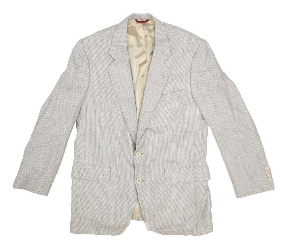 Hart Schaffner Marx Dillards Mens Gray Wool Button Blazer