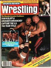 SPORTS REVIEW WRESTLING JANUARY 1987 FABULOUS ONES STAN LANE MAGNUM TA NIKITA