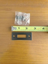 Bronze Pocket Door Keeper Striker Plate with Screws