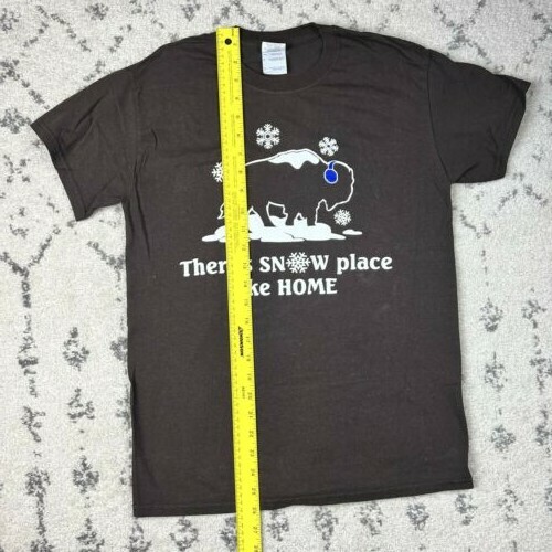Theres Snow Place Like Home Womens Shirt Size Small The Chocolate Bar Buffalo NY - Picture 5 of 7