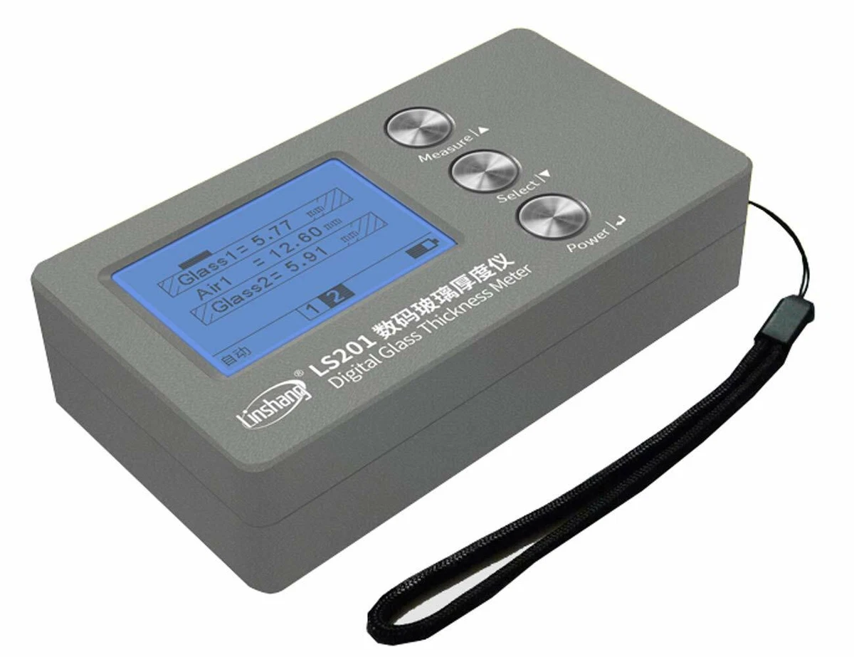 Laser Glass Thickness Gauge Meter Air Space Double glazing Triple glazing Tester