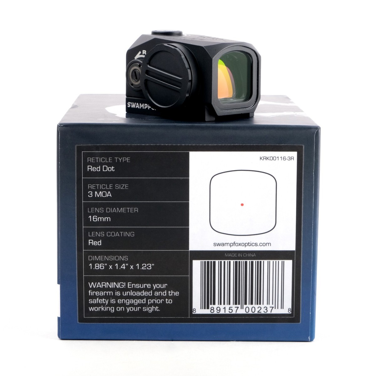 Swampfox Kraken Closed Emitter Dot Sight 1x16mm GreenDot