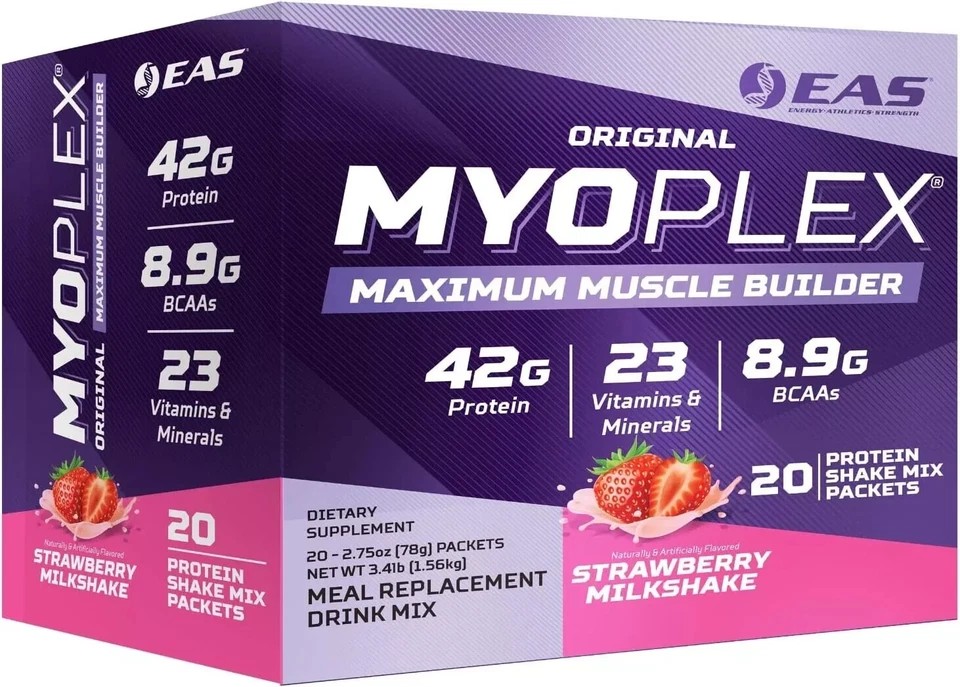 EAS Original Myoplex High Protein Meal Replacement 20 Individual Packs 6 Flavors - Image 3 of 4