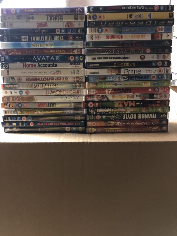 Regular Size Dvd Genuine XXL size BOX of 170+ DVDs Wholesale Bundle Joblot Car-boot ...