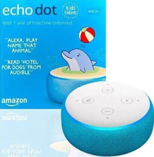 Amazon Echo Dot Kids Edition Smart Speaker with Alexa Voice