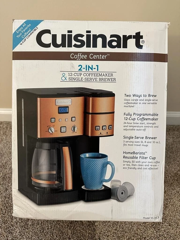 NEW Cuisinart Coffee Center Barista Bar 4-in1 Coffee Maker K-Cup