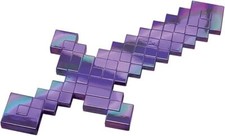 Minecraft Enchanted Iridescent Sword Prop Halloween Costume Accessory Dress Up